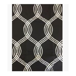 Pottery Barn‎ Teen Infinity Stripe Twin Duvet Cover Only Black White NWT